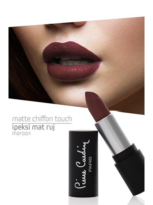 Pierre Cardin Matte Chiffon Touch Lipstick -Maroon -194