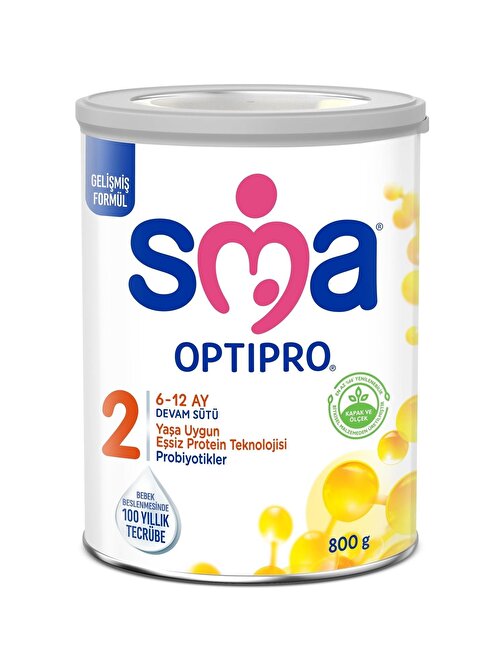 SMA 2 Optipro Probiyotik 6-12 Ay 800 gr Bebek Devam Sütü