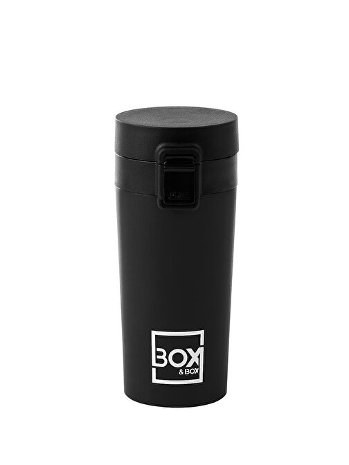 Box&Box Paslanmaz Çelik Çift Katlı Mug Siyah 350Ml