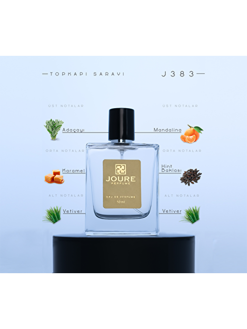 Joure Perfume J383 - Afrodizyak Etkili Vanilya Tatlı Karamel Kokulu EDP Vanilya-Karamel Erkek Parfüm 50 ml