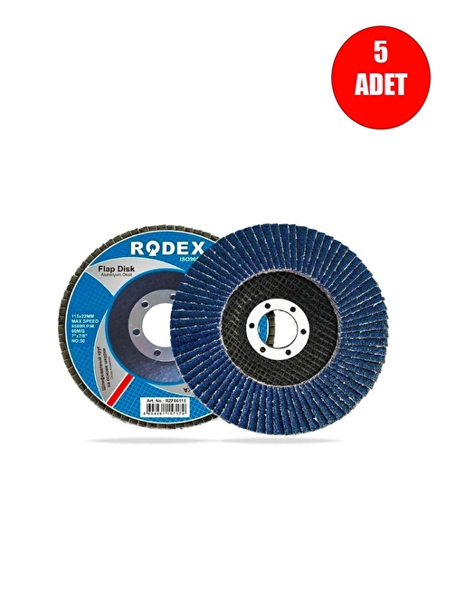 Anadolu Strong 5 Adet Rzb0815 Zirkonyum Oksit Flap Disk Aşındırıcı 115Mm