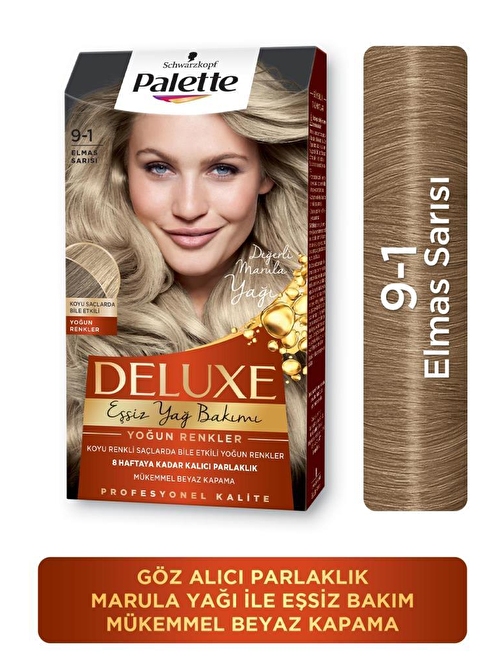 Palette Deluxe Saç Boyası 9.1 Küllü Sarı