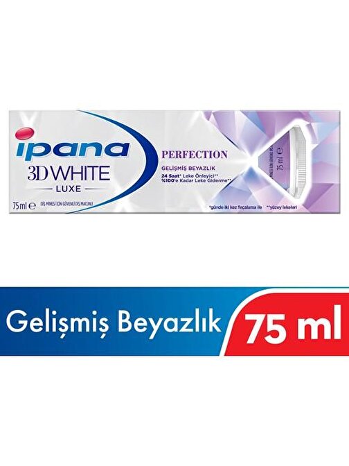 İpana 3 Boyutlu Beyazlık Luxe Perfection Gelişmiş Beyazlık Diş Macunu 75 ml