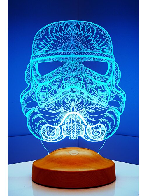 Sevgi Lambası Star Wars Askeri Stormtrooper, Star Wars Hayranına Hediye 3 Boyutlu 3D Led Lamba