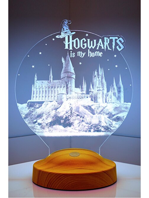 Sevgi Lambası Harry Potter Hogwarts Hediyesi 3 Boyutlu Led Lamba
