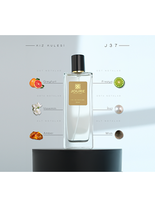 Joure Perfume J37 Cıtrus Meyveli Vanilya Kokulu Kalıcı Edp Kadın Parfüm 50ml