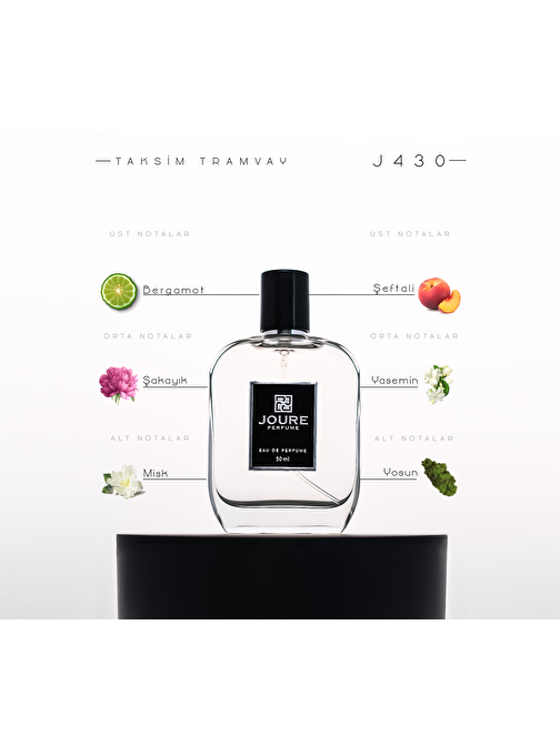 Joure Perfume J430 - Beyaz Çiçekler Fresh Meyveli Kokulu Kalıcı Edp Unisex Parfüm 50 ml
