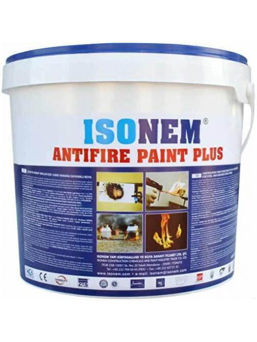 İsonem AntiFire Paint Plus 120 Dk Yangına Dayanıklı Boya 18 kg İso-112