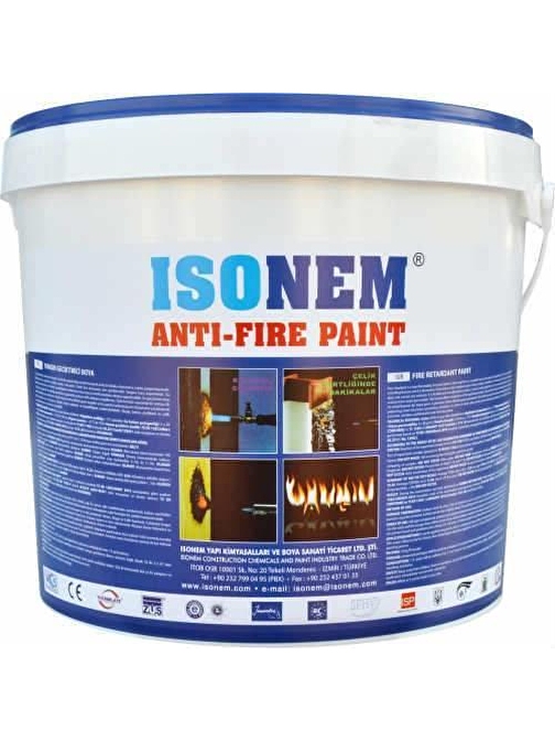 İsonem Antifire Paint Yangın Geciktiren Boya 18 Kg