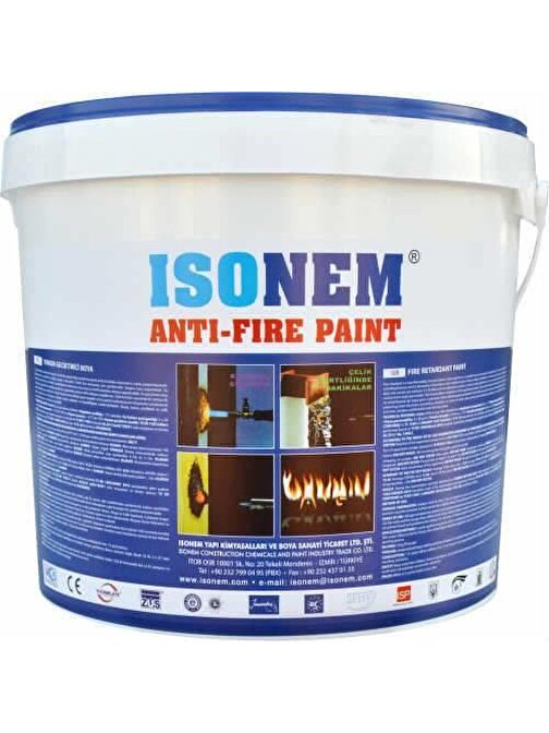 İsonem AntiFire Paint Yangın Geciktiren Boya 18 kg İso-174