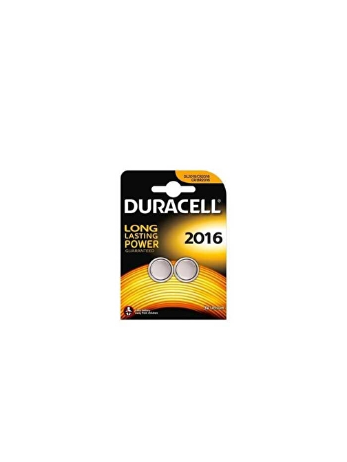 Duracell Cr2016 Lityum 3V Pil 2'li