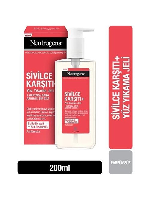 Neutrogena Sivilce Karşıtı + Yüz Yıkama Jeli