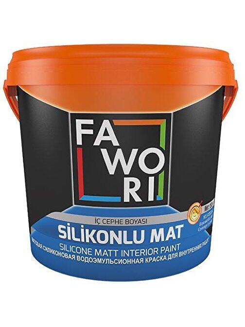 Fawori Silikonlu Mat İç Cephe Boyası 15 lt Nil Yeşili