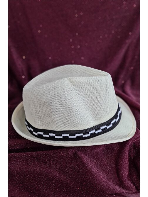 23 Nisan Şapka - 19 Mayıs Çocuk Fötr Şapkası - Çocuk Şapkası - Michael Jackson Fötr Şapka Şeritli