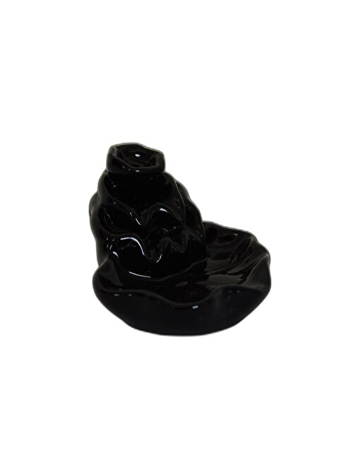 Lokmanavm Siyah Seramik Şelale Tütsülük Geri Akışlı Backflow C0902