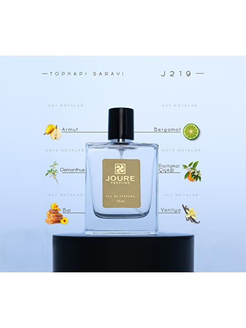 Joure Perfume J219 - Cıtrus Deri Taze Baharatlar Kokulu EDP Baharatlı Erkek Parfüm 50 ml