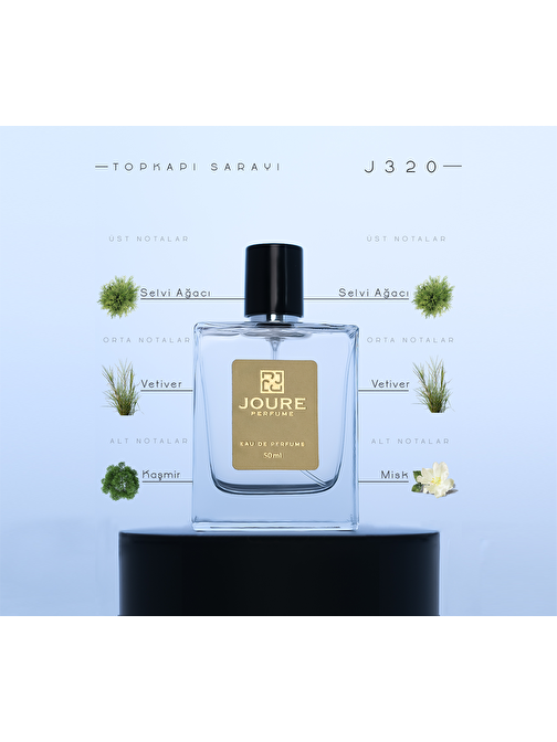 Joure Perfume J320 - Odunsu Aromatik Misk Kokulu EDP Odunsu Erkek Parfüm 50 ml