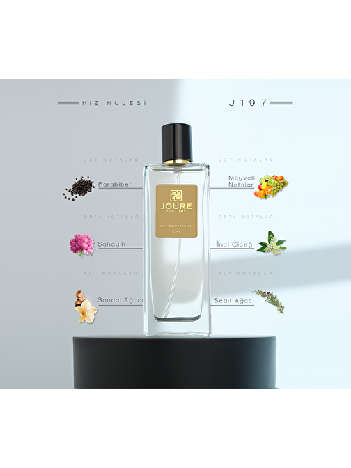 Joure J197 - Çiçeksi Ferah Meyveli Kokulu Kalıcı Edp Kadın Parfüm 50ml
