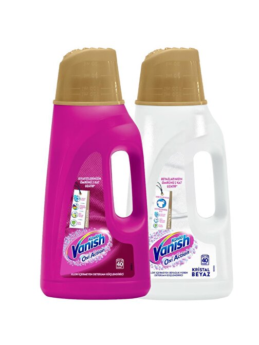 Vanish Gold Sıvı Leke Çıkarıcı 2000 ml Pembe + 2000 ml Beyaz