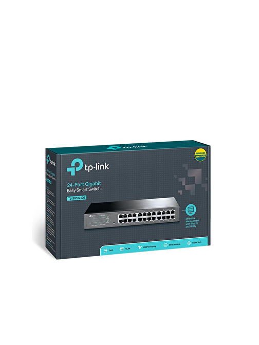 Tp-Link Tl-Sg1024De 24 Port 10 - 100 - 1000 Mbps Yönetilebilir Switch