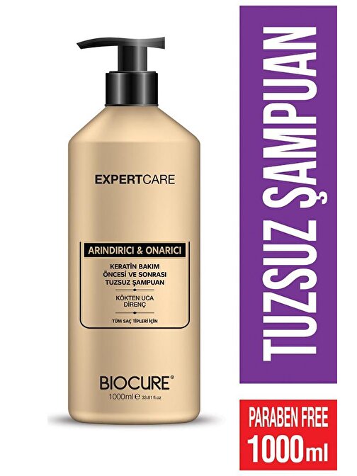 Biocure Expert Care Arındırıcı - Onarıcı Tuzsuz Şampuan 1000 ml