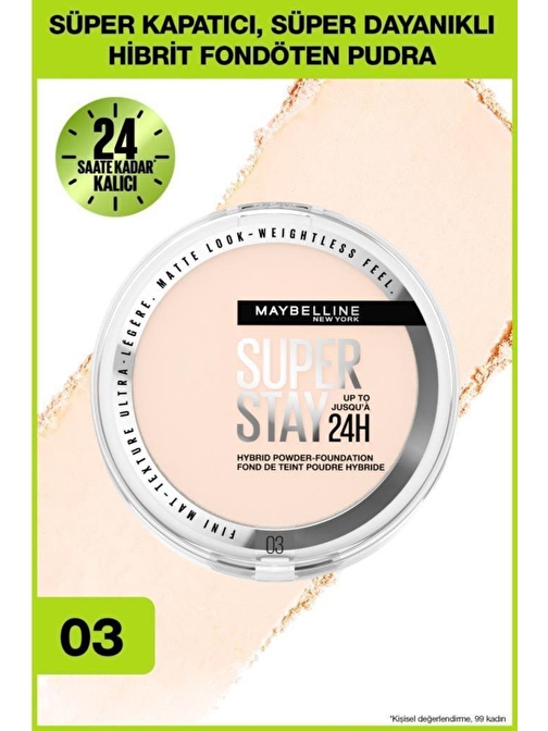 Maybelline New York Superstay Hibrit Pudra-Fondöten 03