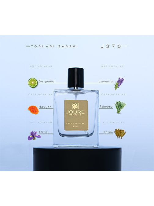 Joure Perfume J270 - Afrodizyak Etkili Aromatik Odunsu Lavanta Kokulu EDP Lavanta Erkek Parfüm 50 ml