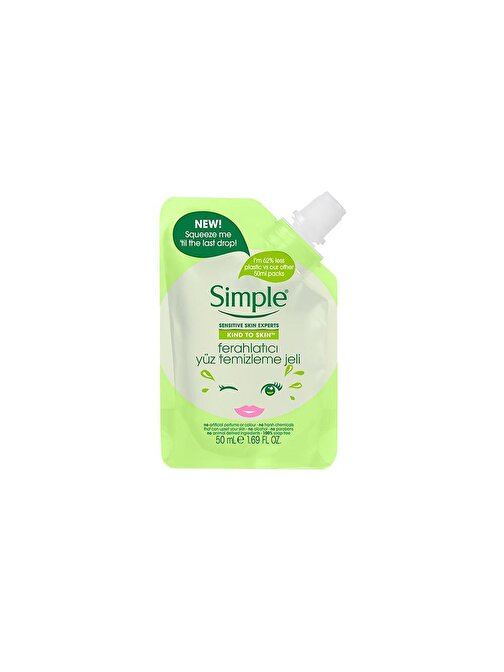 Simple Mini Ferahlatıcı Yüz Temizleme Jeli 50 ml