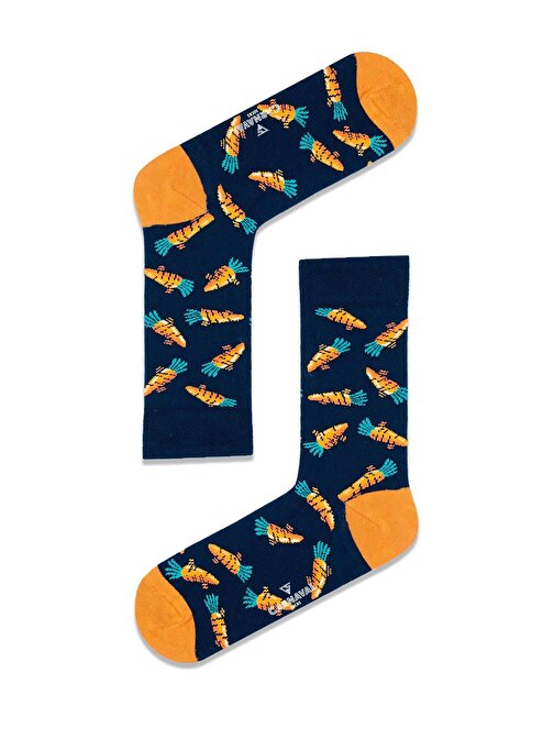 Havuç Desenli Renkli  Çorap