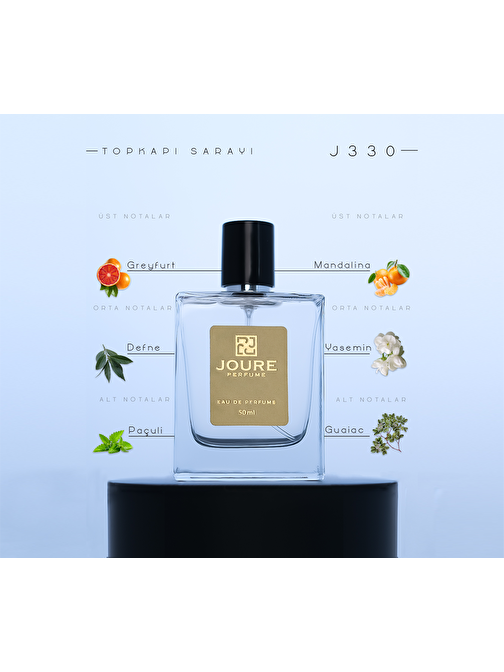 Joure Perfume J330 - Afrodizyak Etkili Fresh Cıtrus Sucul Notalar Kokulu EDP Fresh Erkek Parfüm 50 ml