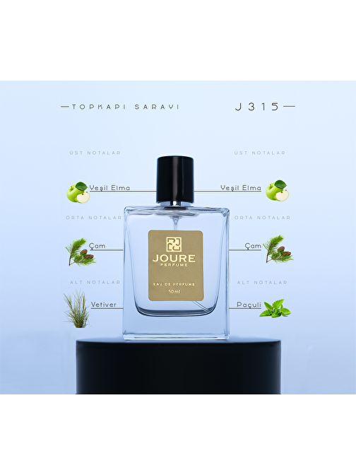 Joure Perfume J315 - Aromatik Odunsu Meyveli Kokulu EDP Meyvemsi Erkek Parfüm 50 ml