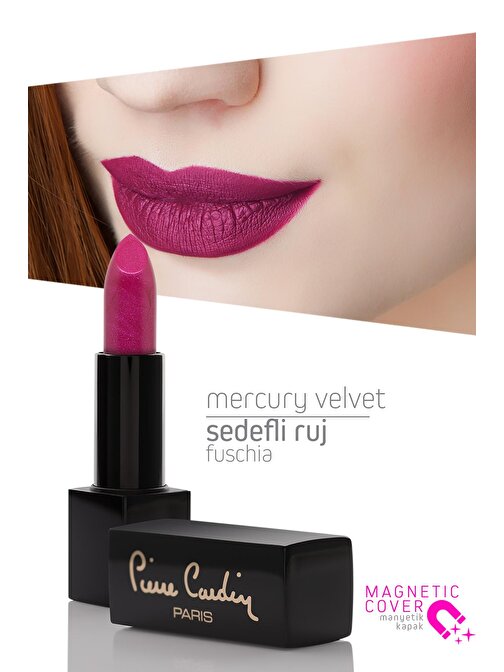 Pierre Cardin Mercury Velvet Lipstick - Fuschia - 168