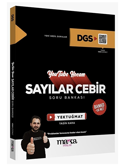 Marka Yayınları Marka Dgs Sayısal Cebir Youtube Hocam Soru Bankası Video Çözümlü