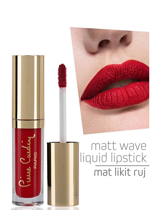 Pierre Cardin Matt Wave Liquid Lipstick – Mat Likit Ruj - Carmine