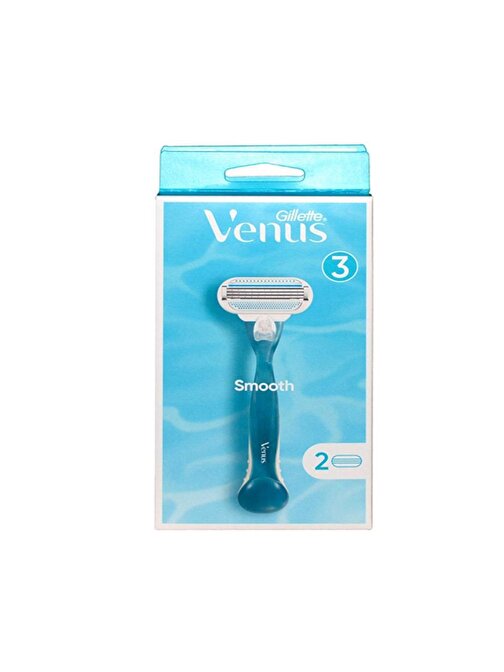 Gillette Venus Smooth 2 Yedek Başlıklı Kadın Tıraş Bıçağı