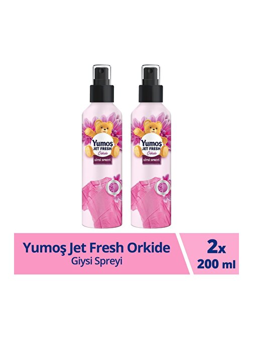 Jet Fresh Giysi Spreyi Orkide 200 Ml 2 Adet