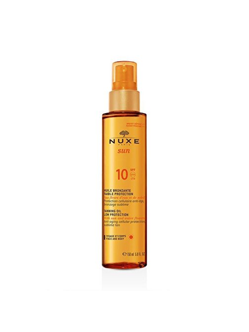 Nuxe Sun Huile Bronzante Spf 10 150 ml Bronzlaştırıcı Yüz Ve Vücut Yağı