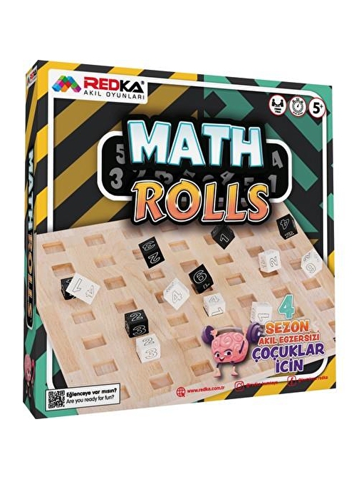 Redka Redka Math Rolls Rd5625 Akıl, Zeka Ve Strateji Oyunu, Kutu Oyunu