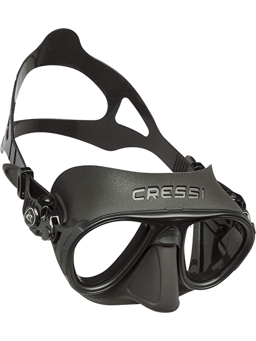 Cressi Unisex Calibro Maske Clear-Black-Black