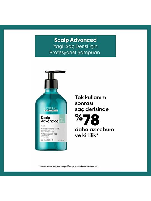 Loreal Professionnel Serie Expert Scalp Advanced Yağlanma Karşıtı Profesyonel Şampuan 500 ml