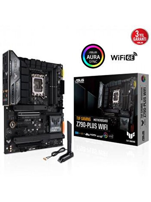 Asus TUF Gaming Z790-Plus Wifi LGA 1700 DDR5 7200 MHz ATX Masaüstü Bilgisayar Intel Uyumlu Anakart