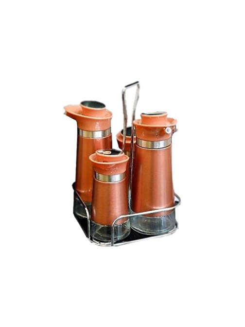 Cooker 5 Parça Standlı Sosluk Seti CKR2389 Rosegold