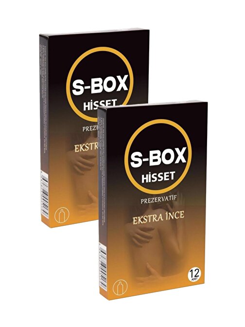S Box Rezervuar Uçlu Lateks Kayganlaştırıcılı Ultra İnce 2'li Ekonomik Paket Prezervatif