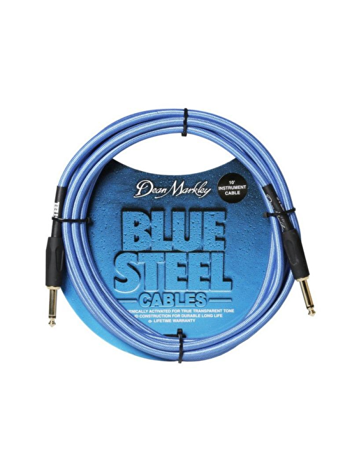Dean Markley Blue Woven 6m Enstrüman Kablosu (Düz Uçlu)