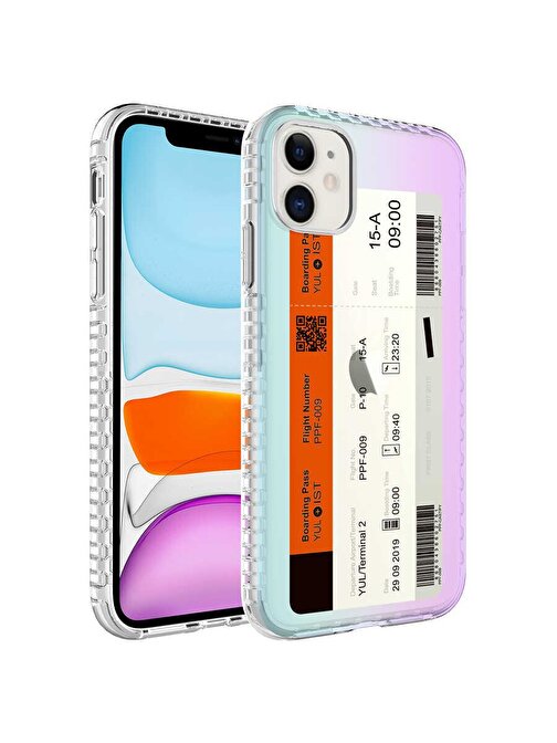 Teleplus iPhone 11 Kılıf Desenli Elegans Serisi No Silikon