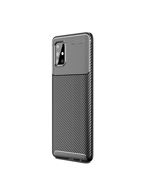 Teleplus Samsung Galaxy A51 Kılıf Negro Mat Silikon  Nano Ekran Koruyucu