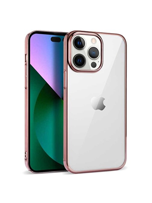 Teleplus iPhone 14 Pro Max Kılıf Sun Glitter Sert Silikon