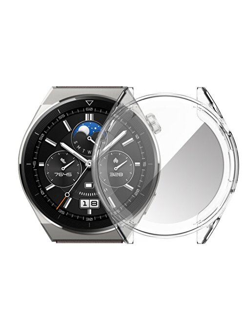 Teleplus Huawei Watch Gt 3 Pro Tam Kapatan Gard Ekran Koruyucu Şeffaf