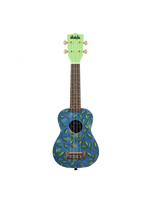 Kala Ukadelic Soprano Klasik Ukulele Desenli Yeşil