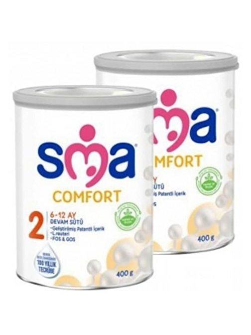 Sma Comfort 2 Laktozlu Bebek Devam Sütü 2x400 gr 0-6 Ay